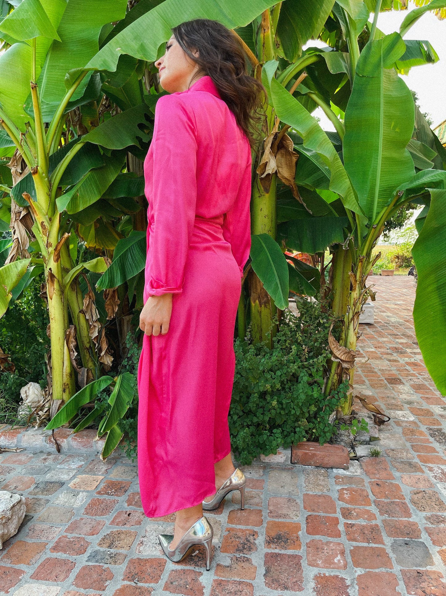 Abito lungo in viscosa