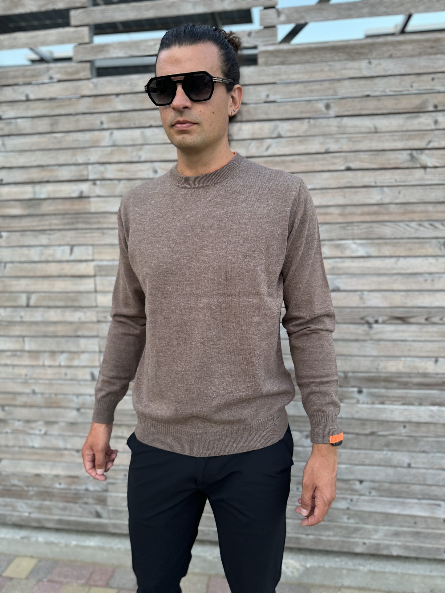 Maglione Knit Girocollo Uomo Suns Carlos Wool