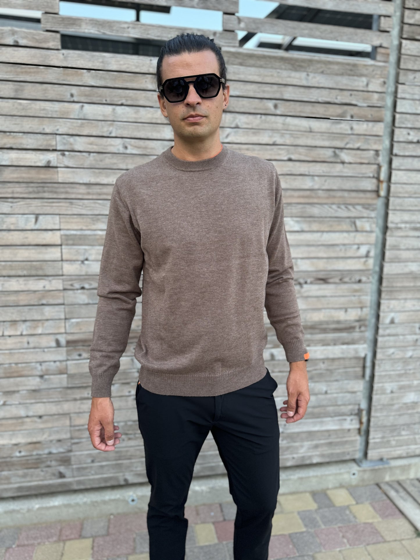 Maglione Knit Girocollo Uomo Suns Carlos Wool