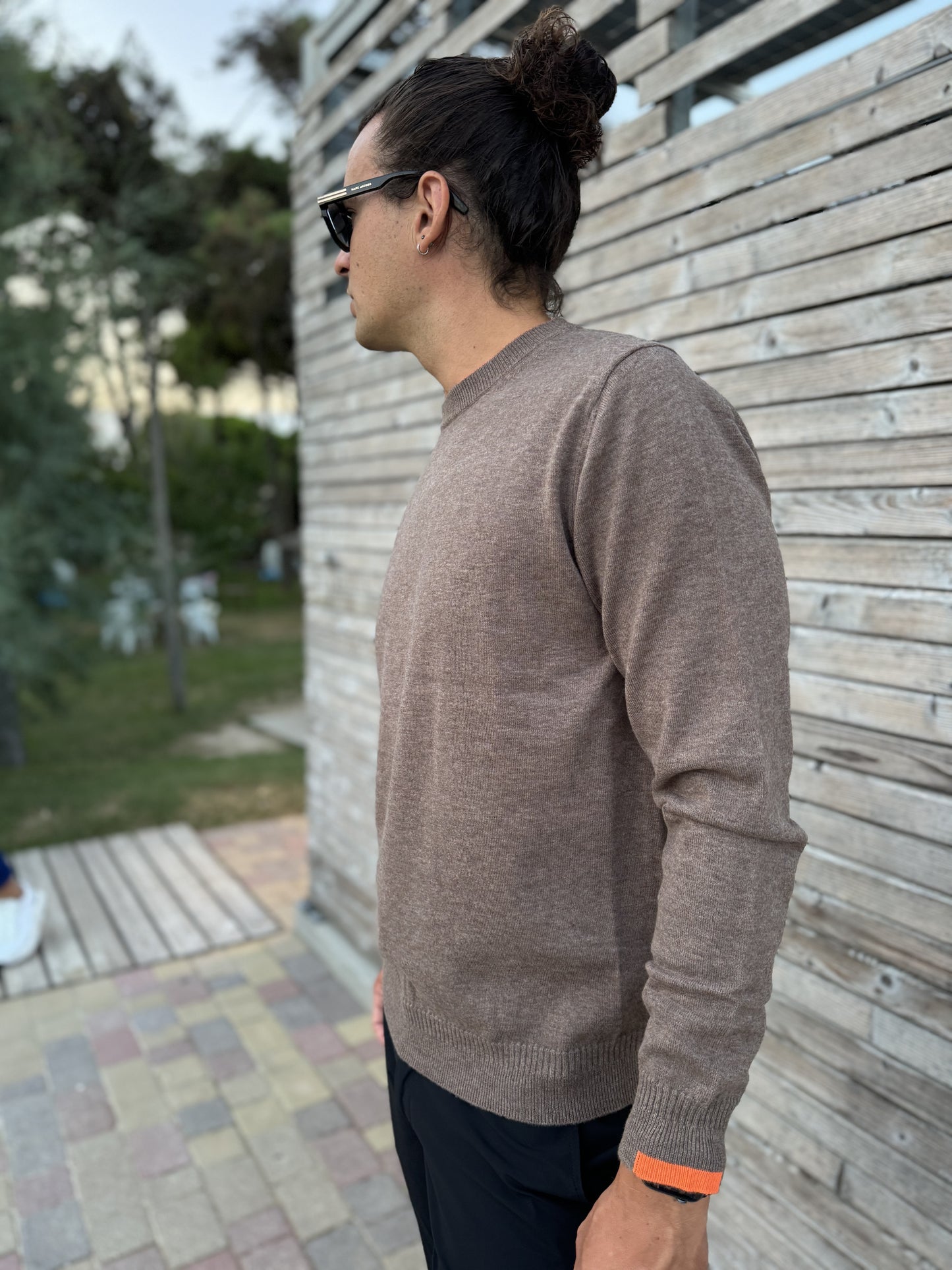 Maglione Knit Girocollo Uomo Suns Carlos Wool