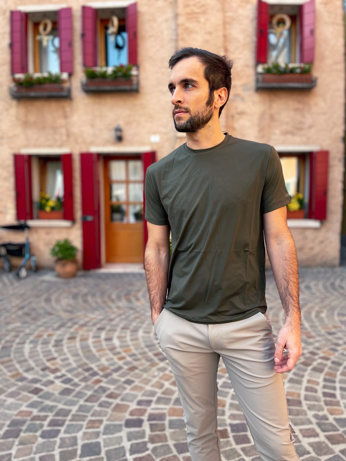 T-Shirt Uomo Suns Paolo Lux Military